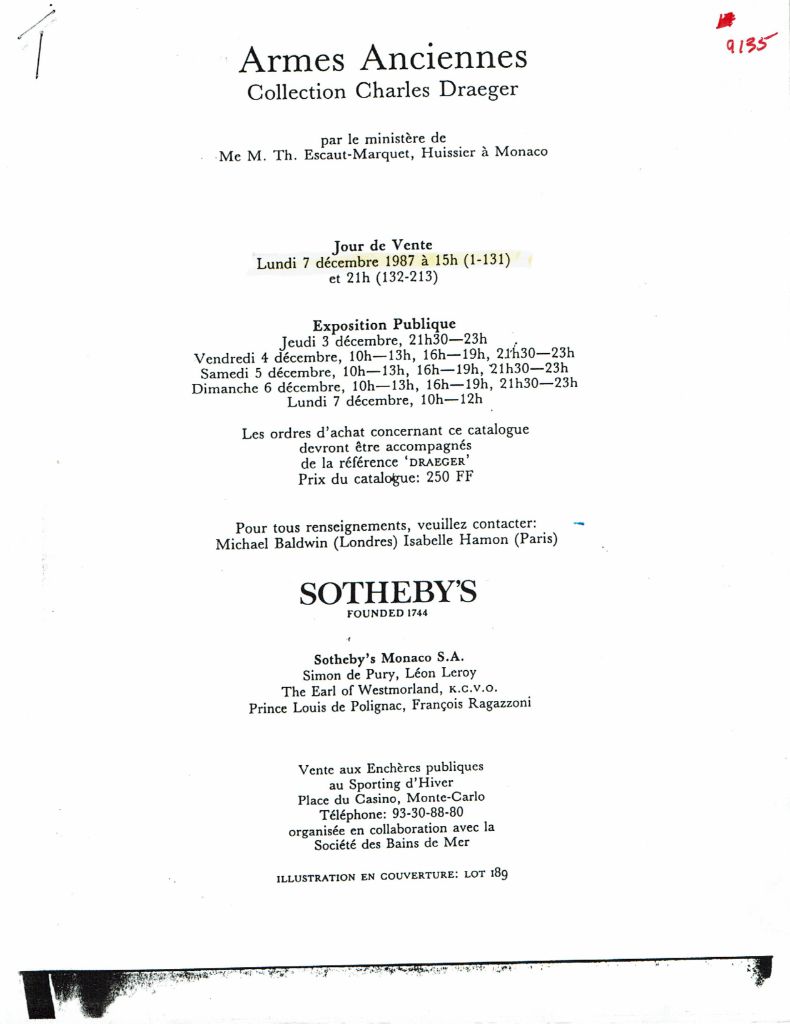 Sotheby's Catalog