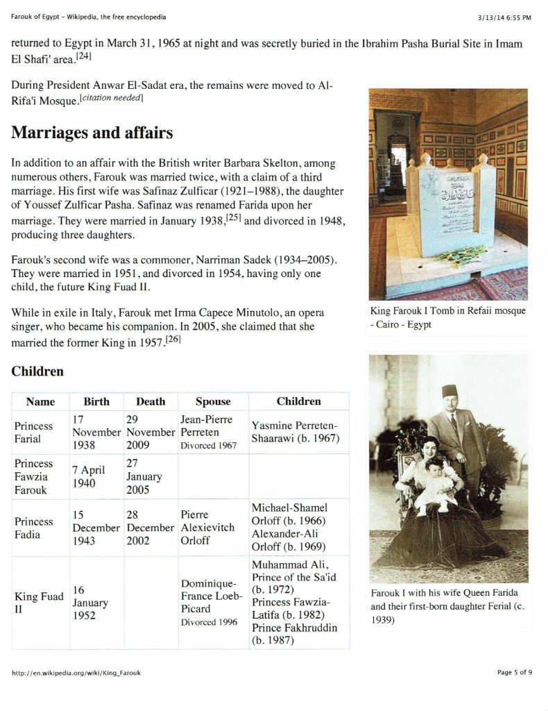 Marriages and Tomb